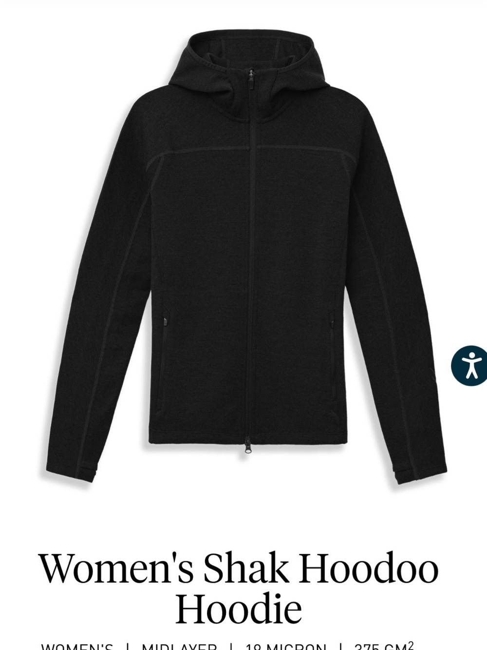 Ibex Shak Hoodoo Hoodie 100% merino wool - Picture 8 of 8